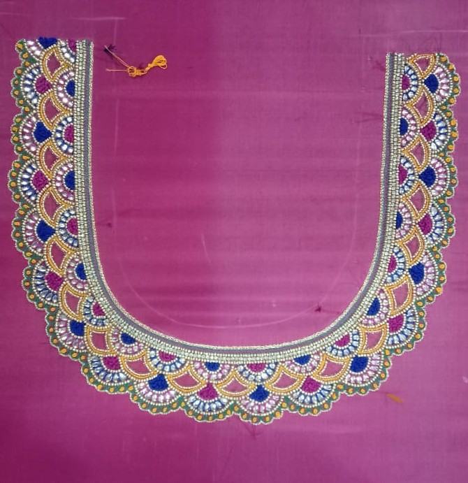 Multicolored Embroidery work 1