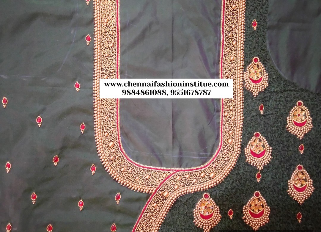 Aari embroidery sequence work 1